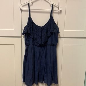 Women’s Navy Blue Dress, spaghetti straps, size XL